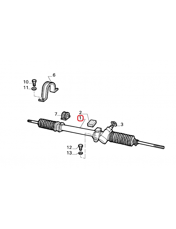 AC1171643091 MECHANICAL STEERING RACK